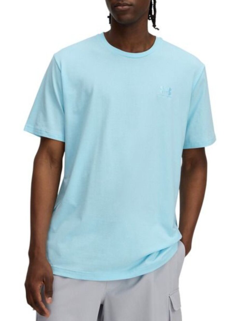 Men's Under Armour Icon Tee - Light Blue - Size Medium